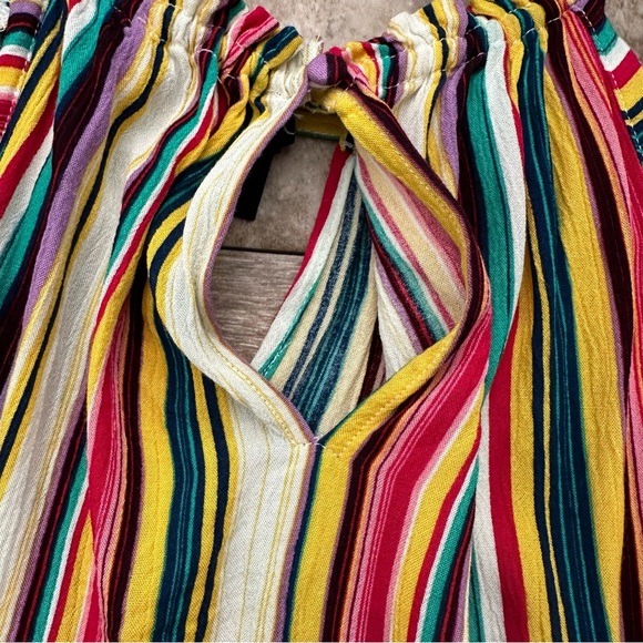 Jessica Simpson Sleeveless Halter top, White Smoke with Torrid Stripe, Size S - Picture 11 of 12